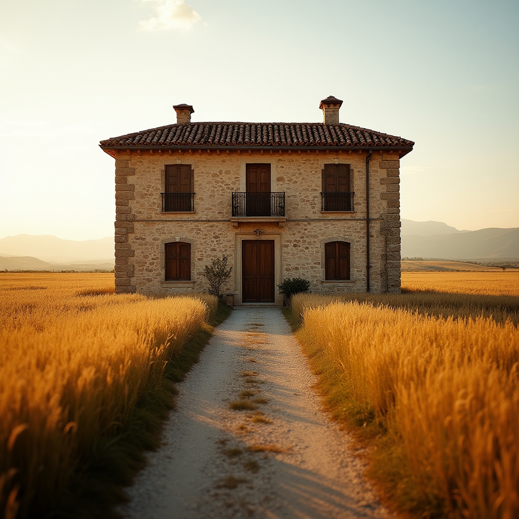 Fachada de la casa rural utilizada para los retiros